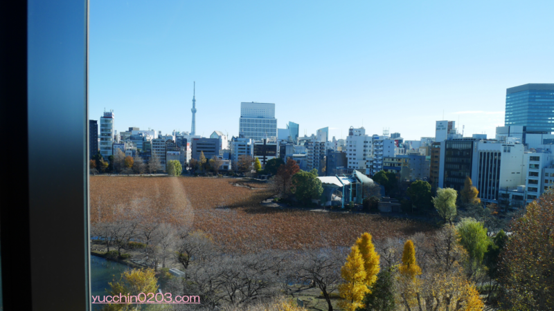 LUCIS東天紅【SOL ROOM】披露宴会場から見える景色（スカイツリー・不忍池・上野公園）